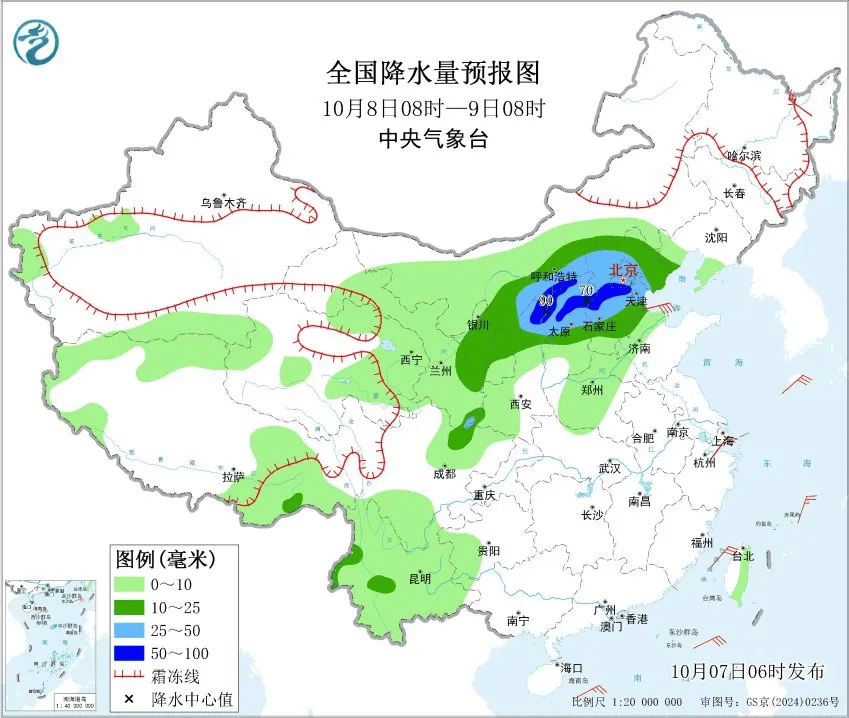 返程注意！这些地方有较强降雨！